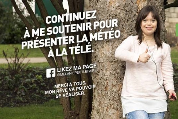 Mélanie Ségard, Bild: Mélanie peut le faire über Facebook Mélanie Ségard, Bild: Mélanie peut le faire über Facebook