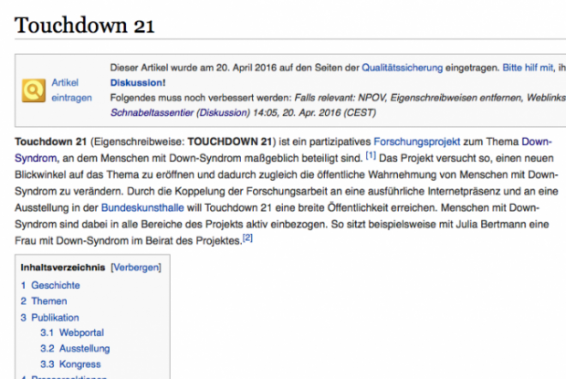Screenshot der Seite www.wikipedia.de Screenshot der Seite www.wikipedia.de